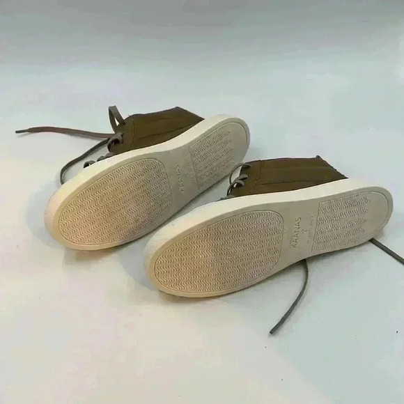 NWOT size 6 KAANAS high tops. Brown w/ snakeskin accent. - Picture 6 of 7